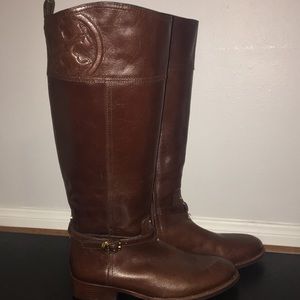 TORY BURCH “Marlene” leather riding boots (9.5M)